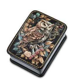 Народные промыслы ШК-19/56-B Шкатулка в технике декупаж «Сова» (8х6х3,5)