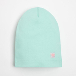 Шапка для девочек мята/сердечко, р-р 50-54 6976410