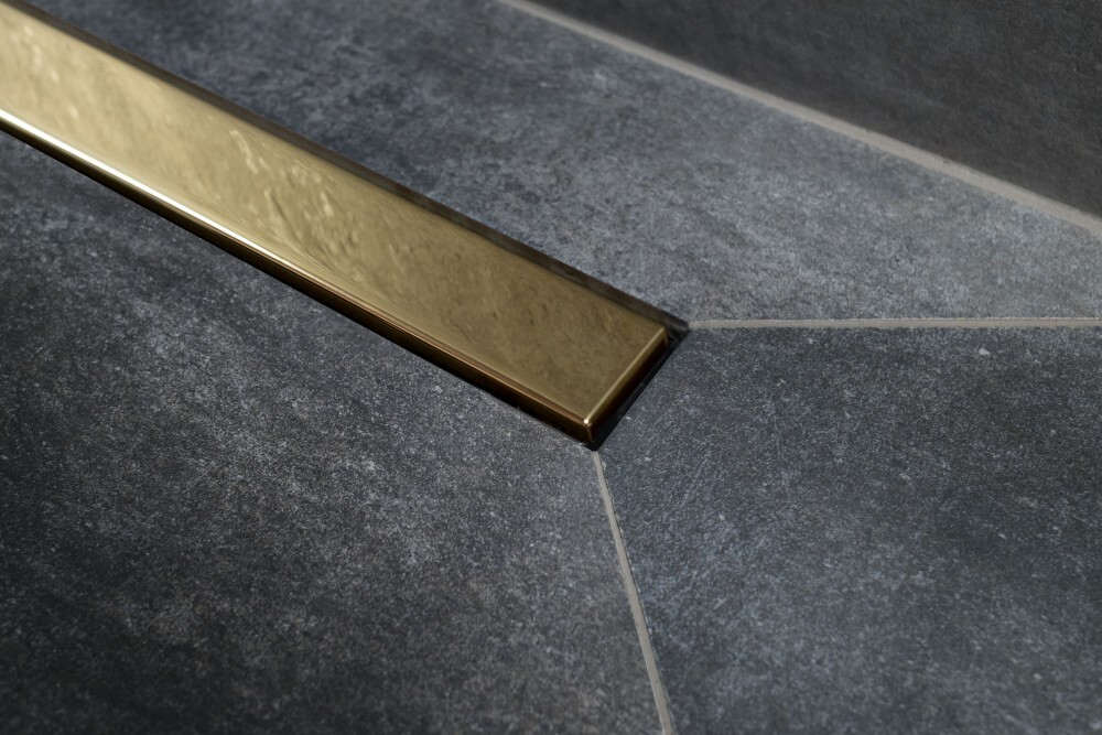 Душевой лоток Pestan Confluo Frameless Line 850 Gold