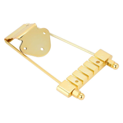 Трапециевидный струнодержатель золотой