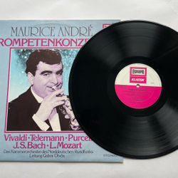 Винтажная виниловая пластинка LP Maurice Andre, Kammerorchester Des Norddeutschen Rundfunks, Gabor tv s Trompetenkonzerte (Германия 1975)