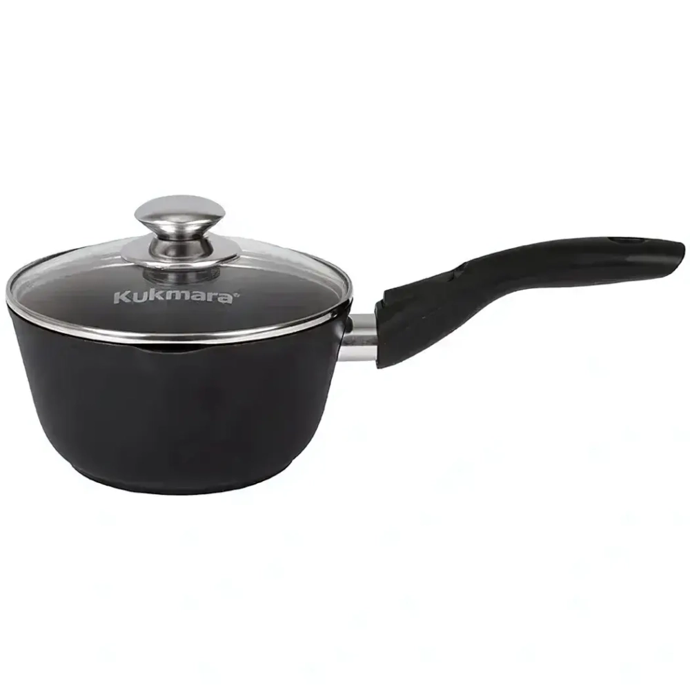 Ковш 1,5л с носиком со съемной ручкой,со стекл. крышкой, АП линия «Granit Ultra» (blue)