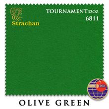 Сукно Strachan Snooker 6811 Tournament 32oz 193см Olive Green
