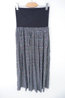 Юбка с принтом на широком поясе 44-46 размер