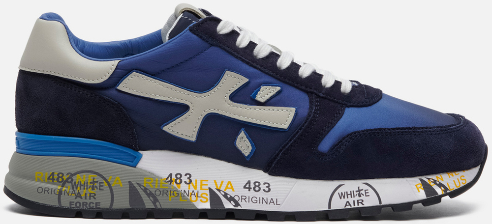Premiata Mick 5692 Синие с белым замшевые