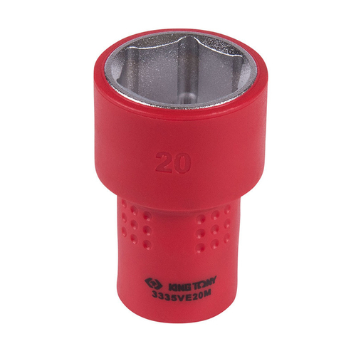 KING TONY (3335VE20M) Головка торцевая диэлектрическая шестигранная 3/8", 20 мм