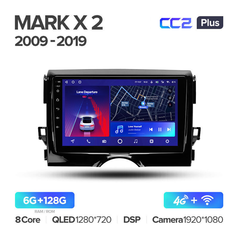 Teyes CC2 Plus 9" для Toyota Mark X 2009-2019