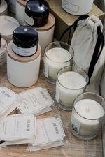 Свеча Ладан и мирра, гипс, 80 мл.