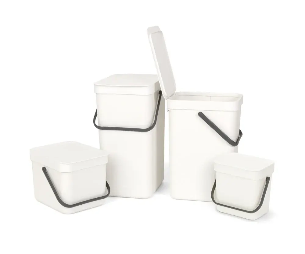 Brabantia Контейнер для мусора Sort & Go 16л белый