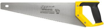 Ножовка по дереву, крупный кален.зуб 5 ТPI с запилом 7 ТPI, 2D заточка, пласт.прорезинен.ручка 450 мм
