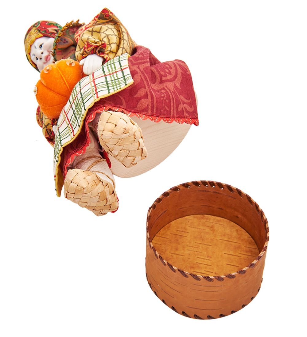 RK-869 Кукла-шкатулка «Бабушка с тыквой»