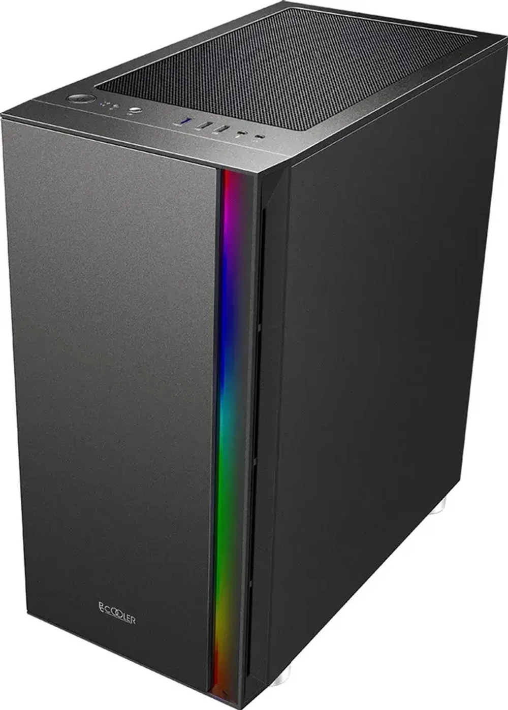 Корпус PCCooler LM300 ARGB BK M-ATX/ITX 2x3.5", 3x2.5", USB3.0, 2xUSB2.0, 1xFAN ARGB included (1x сзади ) Black