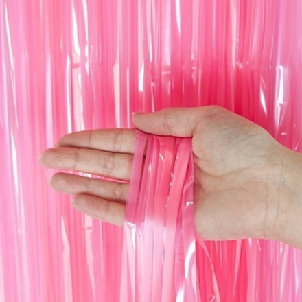 Занавес Дождик Сочный Ярко-розовый 100*200 см.