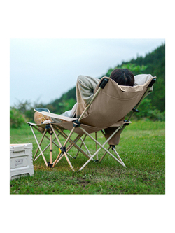 Кресло туристическое Naturehike Nightfall T05J с секцией, 149х52х79 см, до 120 кг, бежевое