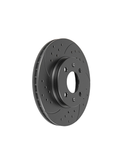 Диск тормозной передний перфорированный PRO-LINE с покрытием (комплект 2 шт) HYUNDAI I20/SOLARIS I/II/ACCENT KIA PIO III/IV 17> GANZ GIJ06236S
