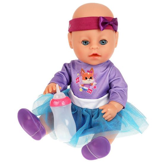 Пупс озвуч КОШЕЧКИ - СОБАЧКИ 30см, пьет, пис, плачет, 40 фраз и песен, 4 акс КАРАПУЗ