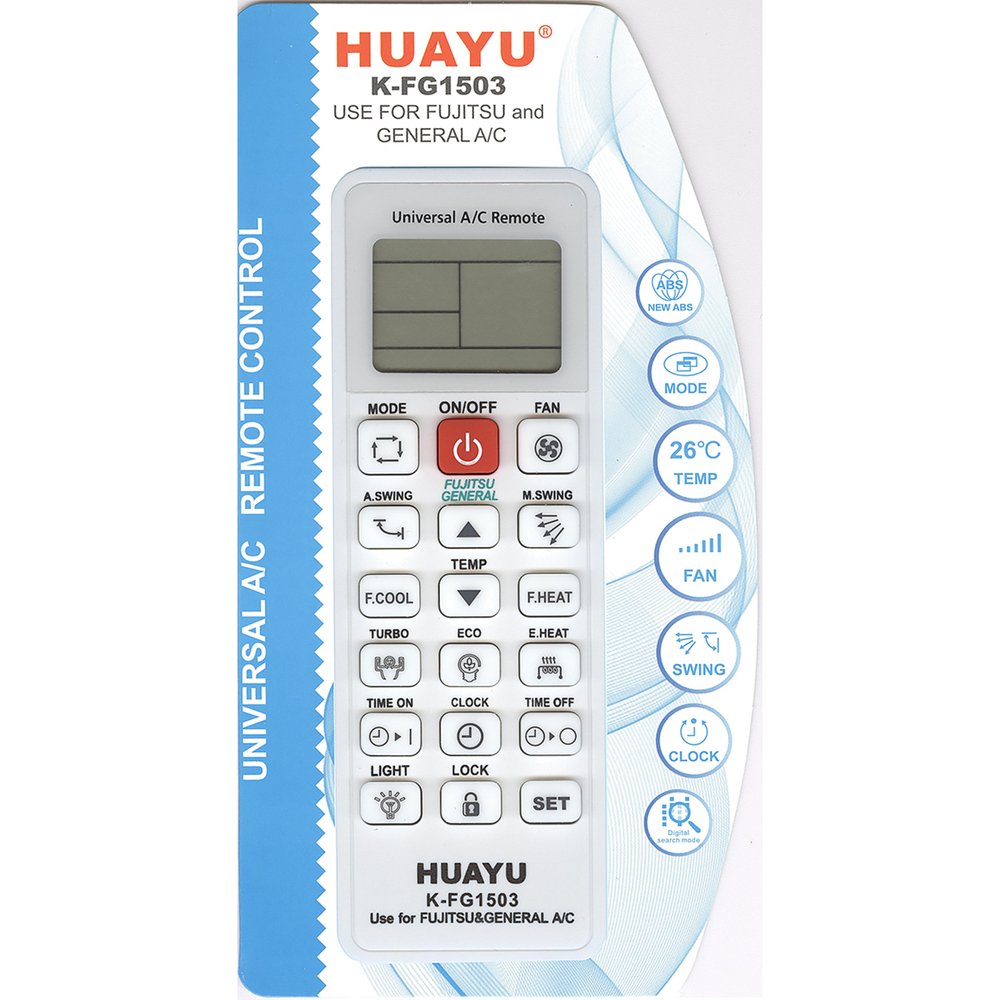 Пульт универсальный для кондиционеров Fujitsu и General K-FG1503