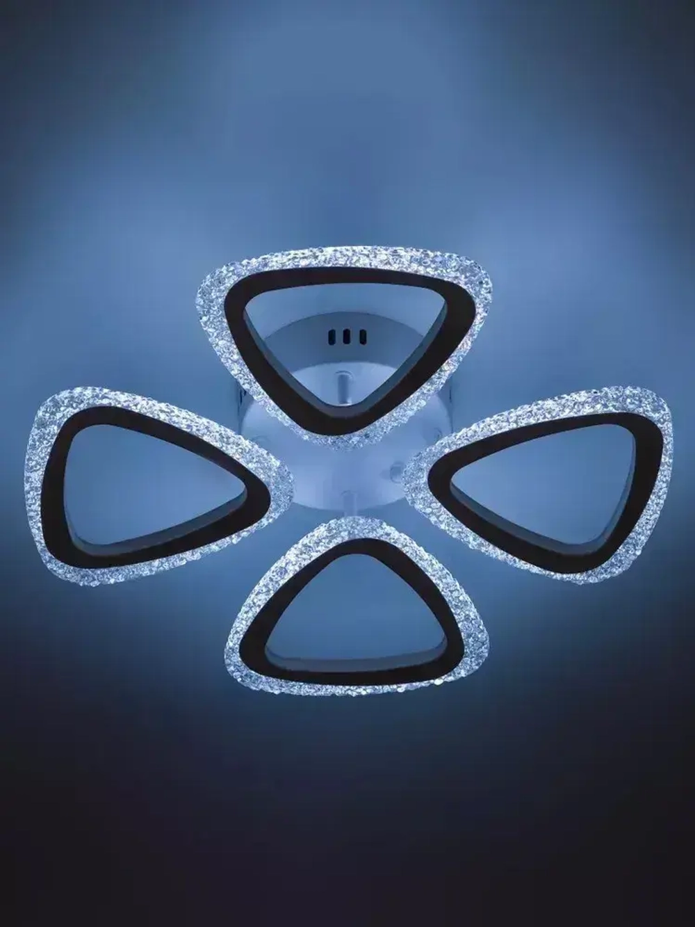 Люстра потолочная светодиодная с пультом ДУ Rivoli белая 64Вт LED 2700-6000К, светильник на кухню, в детскую, в спальню