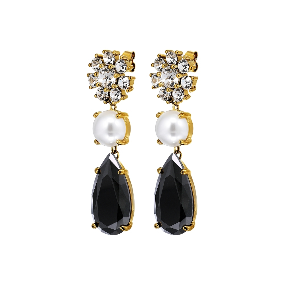 Серьги Dyrberg Kern MISIA SG BLACK / CRYSTAL 470094
