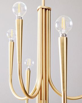 Золотая люстра “Свуп”