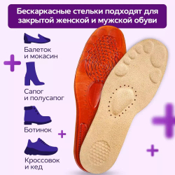 Ортопедические гелевые стельки с эффектом микромассажа стопы