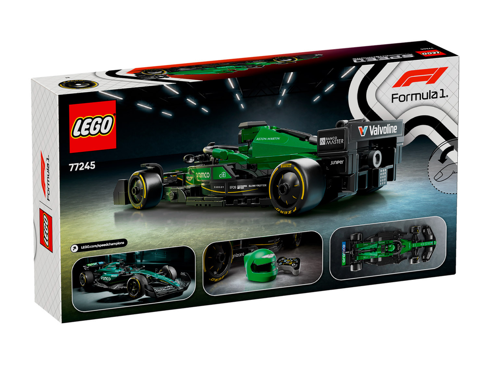 LEGO Speed Champions 77245 «Aston Martin Aramco F1 AMR24» — стиль и скорость