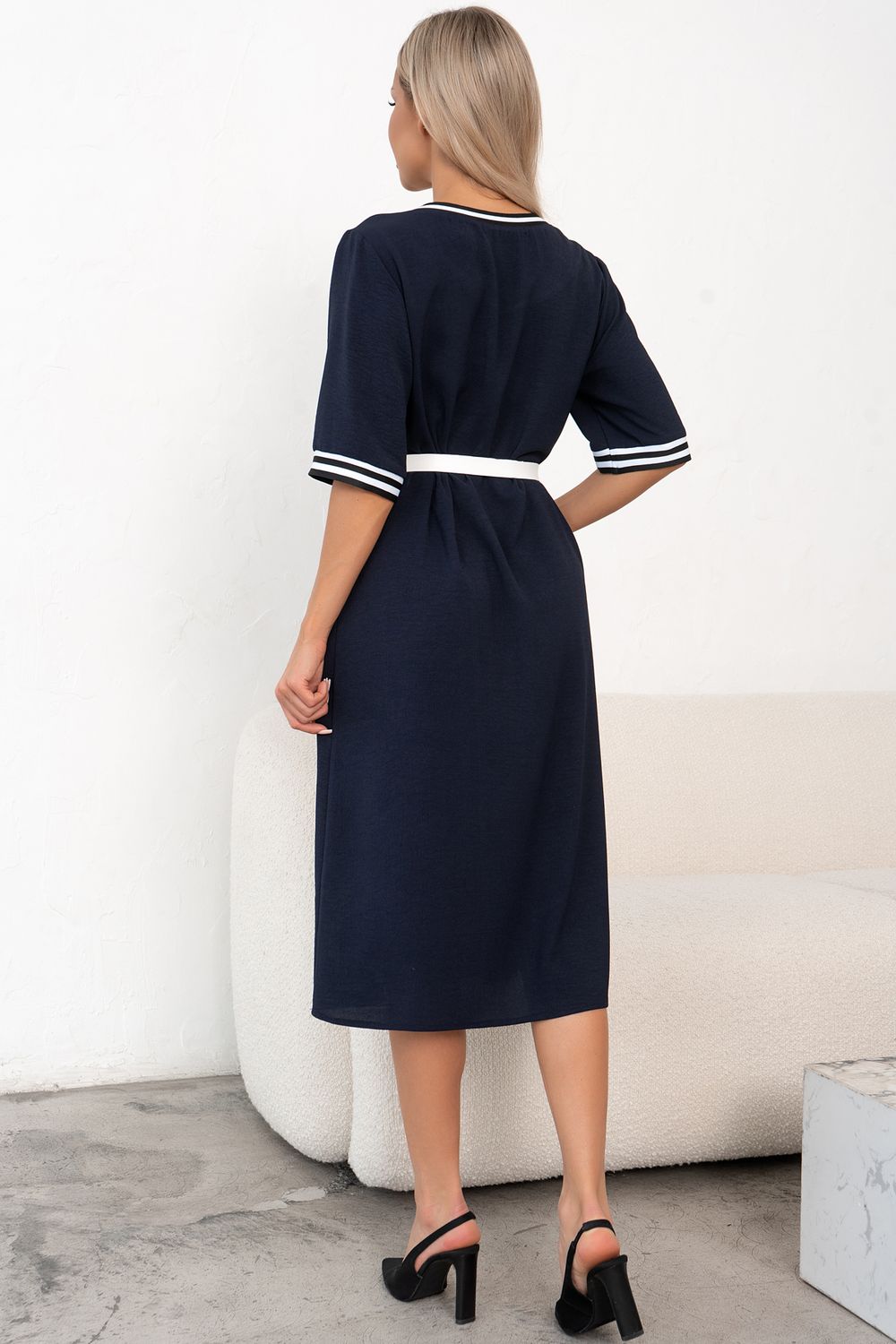 Платье Линда (синий) Р11-1241 Nikol