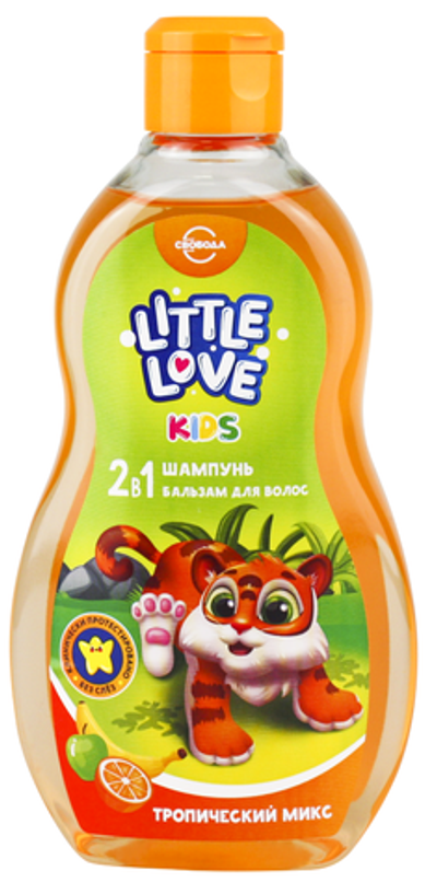 Little love шамп.+бальз.д/волос Тропический микс 400мл 2в1