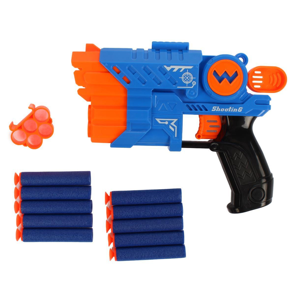 Пистолет с мягк.пулями, пакет 2203-1