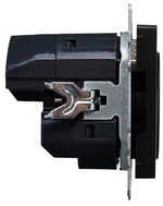 Розетка с заземлением  IEK BR-R14-16-U21-D21-K46