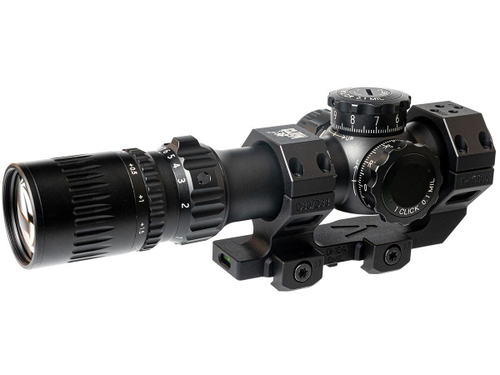 Прицел March-F 1-10x24 Shorty DR-TR1FB FFP+SFP 30мм, с кронштейном (D10SV24FDIML_P DR-TR1FB)