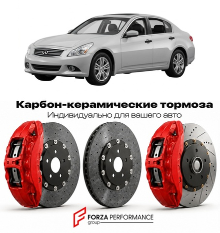 Карбон-керамическая тормозная система для Infiniti Q40 I V36 2014-2015 Инфинити