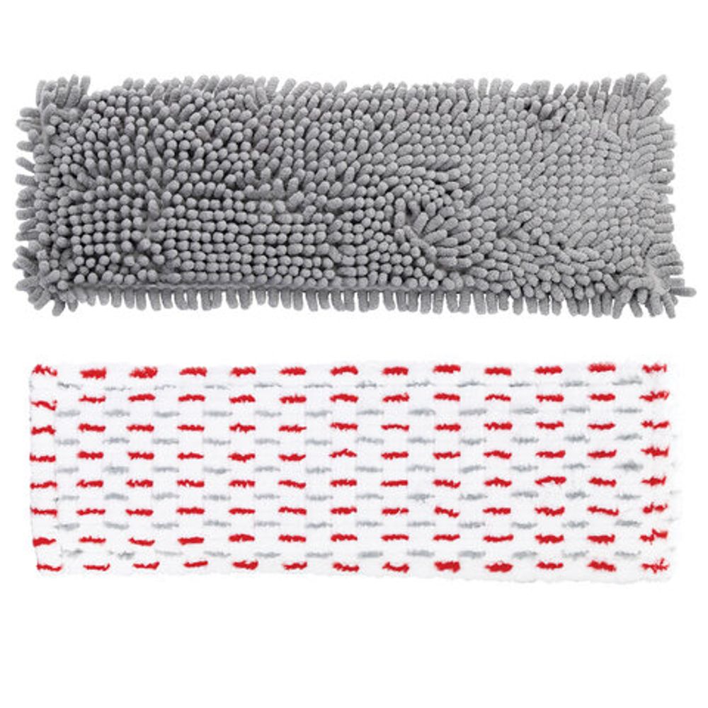 Швабра с флаундером 40 см, составной черенок 120 см, МОП микрофибра/абразив + МОП СИНЕЛЬ, PERKLIN (ПЕРКЛИН), 700987