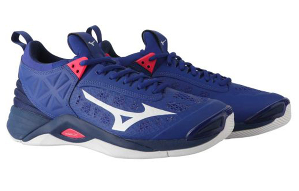 Mizuno Breathable Abrasion Resistant Slip Resistant Low top Training Shoes Unisex Blue White