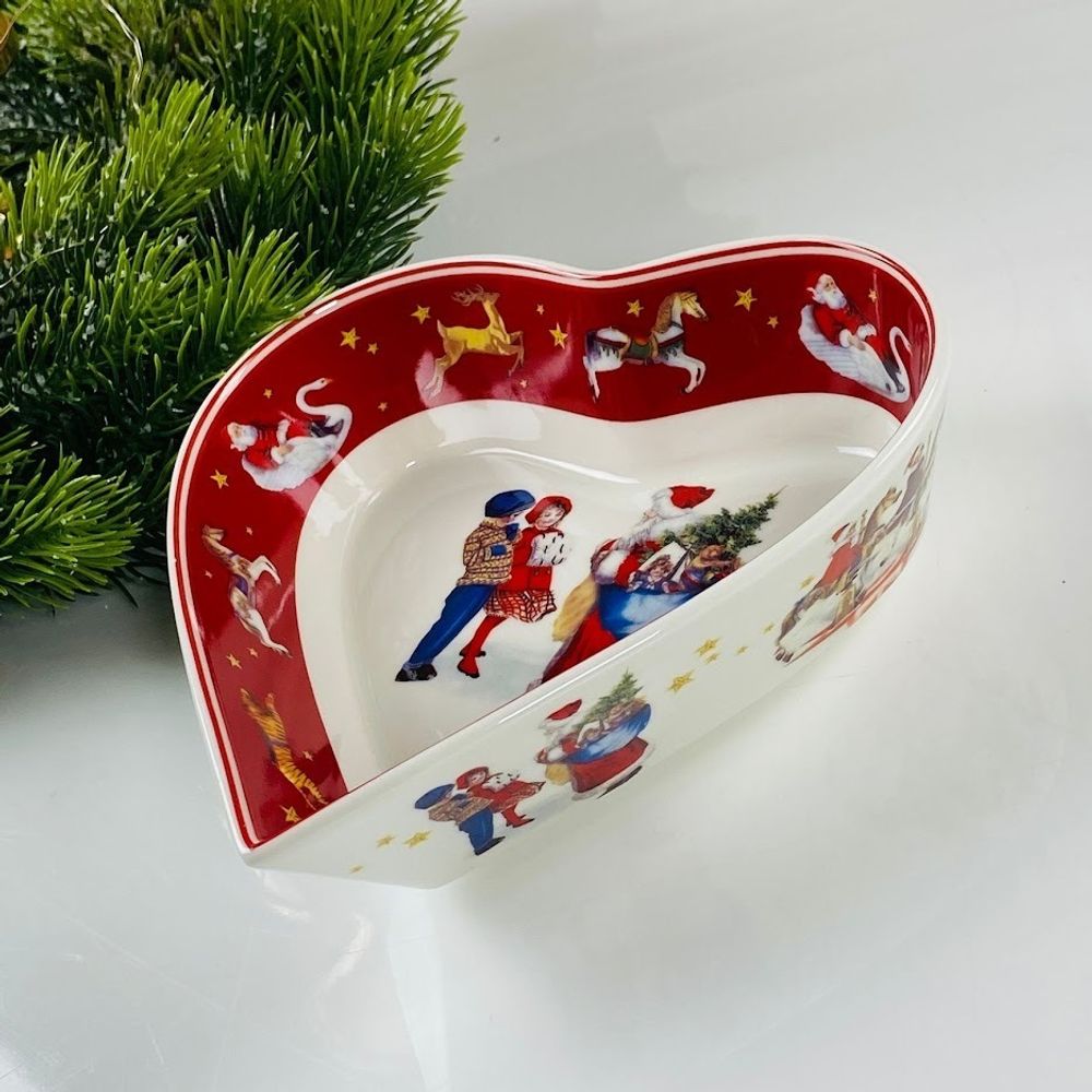 Lenardi 305-202 Глубокое блюдо НОВЫЙ ГОД в под.уп.(х36)Фарфор