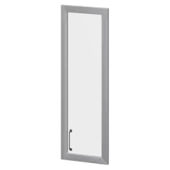 Дверь стеклянная в алюминиевой раме правая К-979.СП.ПР.Ф  356x20x1165 Приоритет