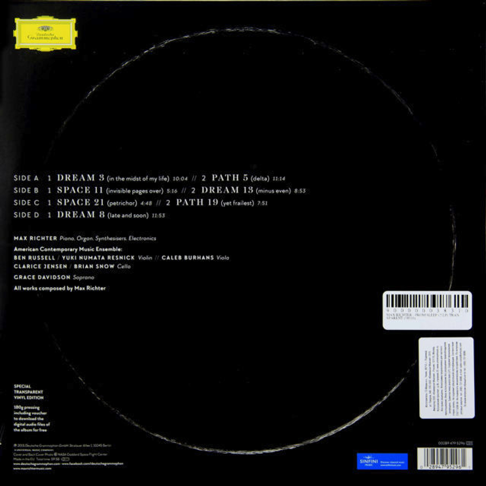 Max Richter / From Sleep (Clear Vinyl)(2LP)