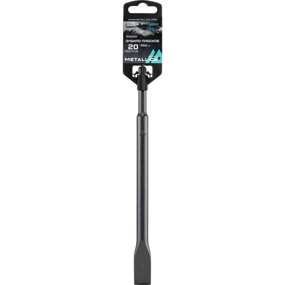 Зубило SDS-plus METALLICA Optima 20х250/200 мм, по бетону   906682