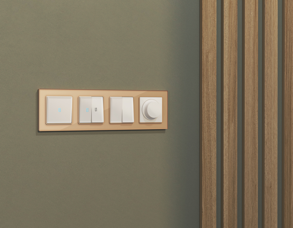 MA124040 Комплект механизма 2-кл проходного выключателя с подсветкой 10000K ALFA Белый матовый QUANT (AP1240, VM120, G29B)