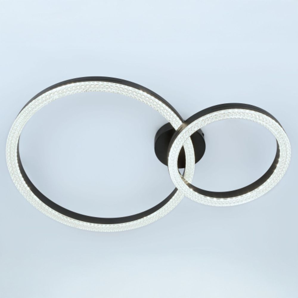 Светильник потолочный светодиодный ЭРА Модерн Bloom CLL-1-78W 3K-6K RC BK с ДУ черный | Светильники SPB-6 с ДУ