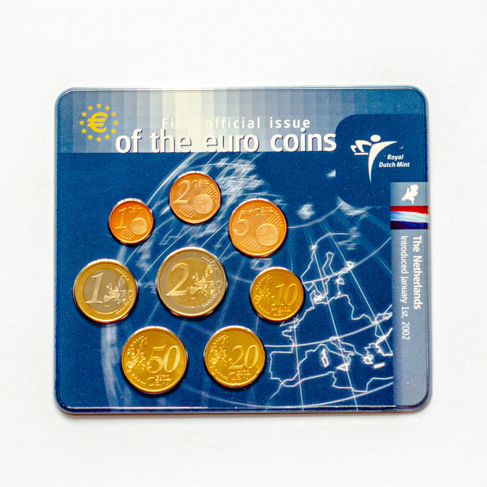 Netherlands 2001 Year Set: First Official Issue of the Euro Coins