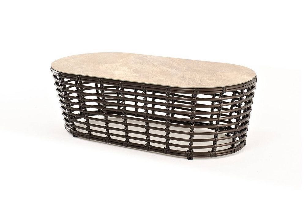 "Валенсия" журнальный столик из искусственного ротанга, цвет бронзовый