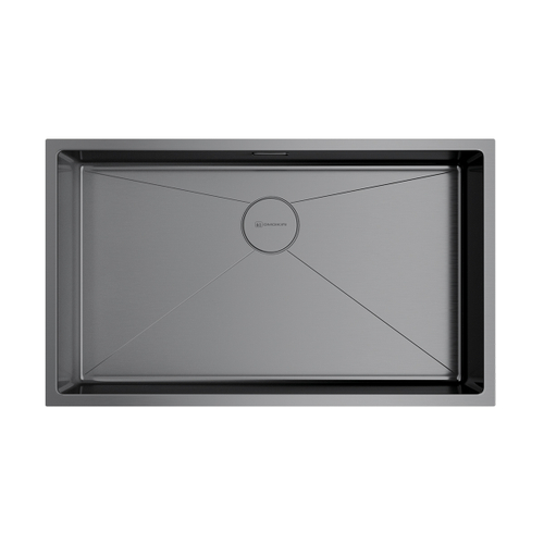 кухонная мойка Omoikiri Taki 74-U/IF-GM нерж. сталь/вороненая сталь