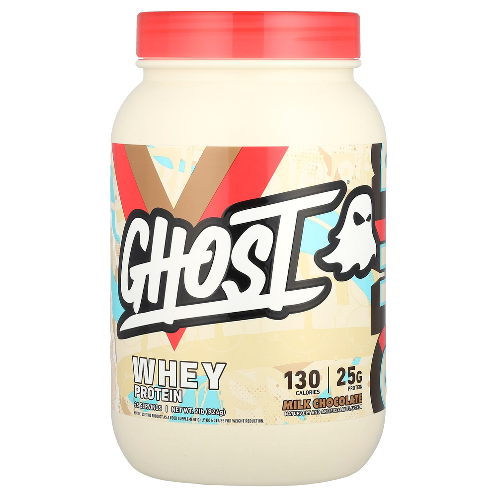 Ghost, Сывороточный протеин, молочный шоколад, 924 г (2 фунта)