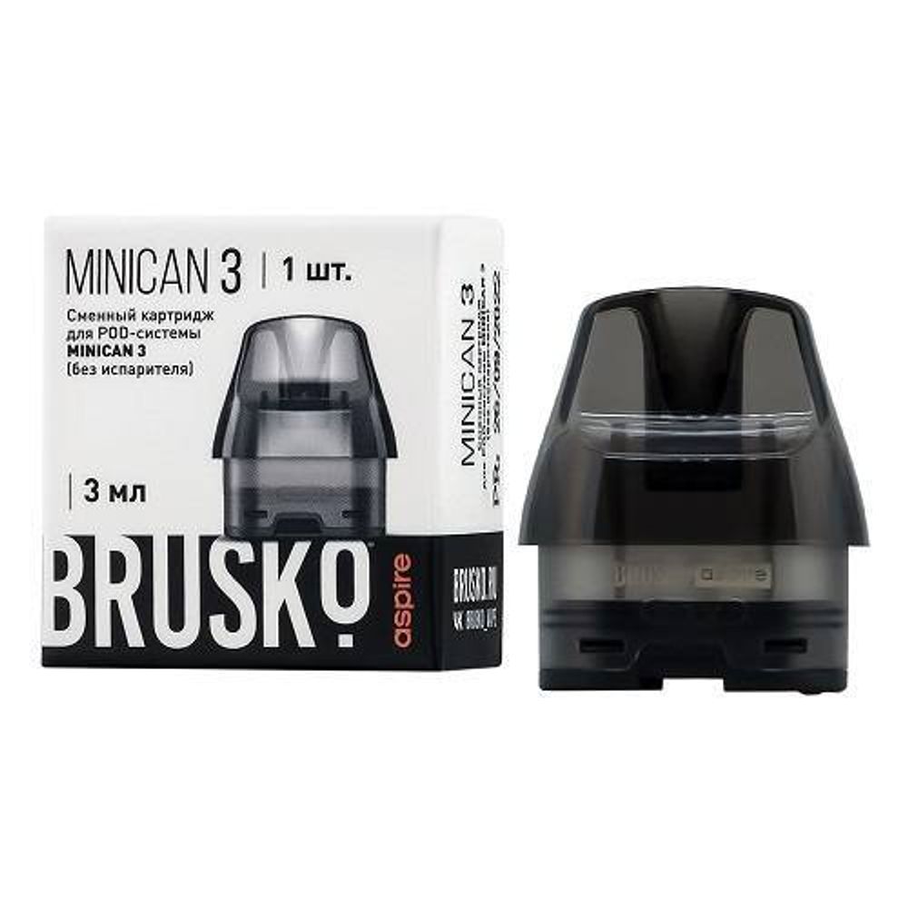 BRUSKO &amp; Aspire - MINICAN 3 Black (Empty)