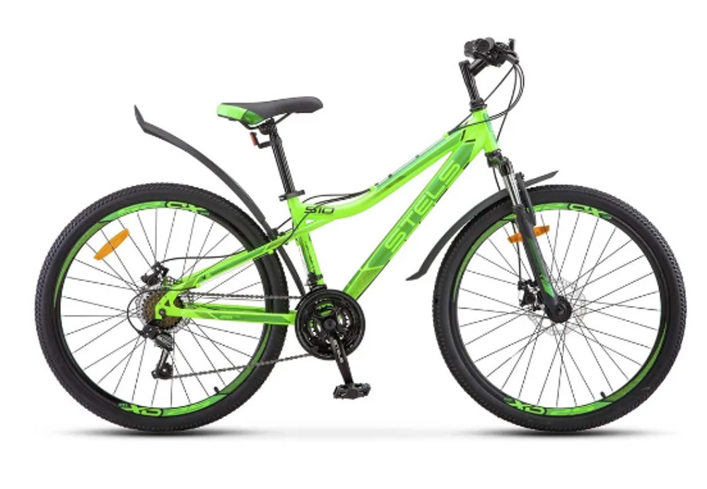 Велосипед 26" STELS Navigator-510 MD  р.14" V010   Неоновый-зеленый