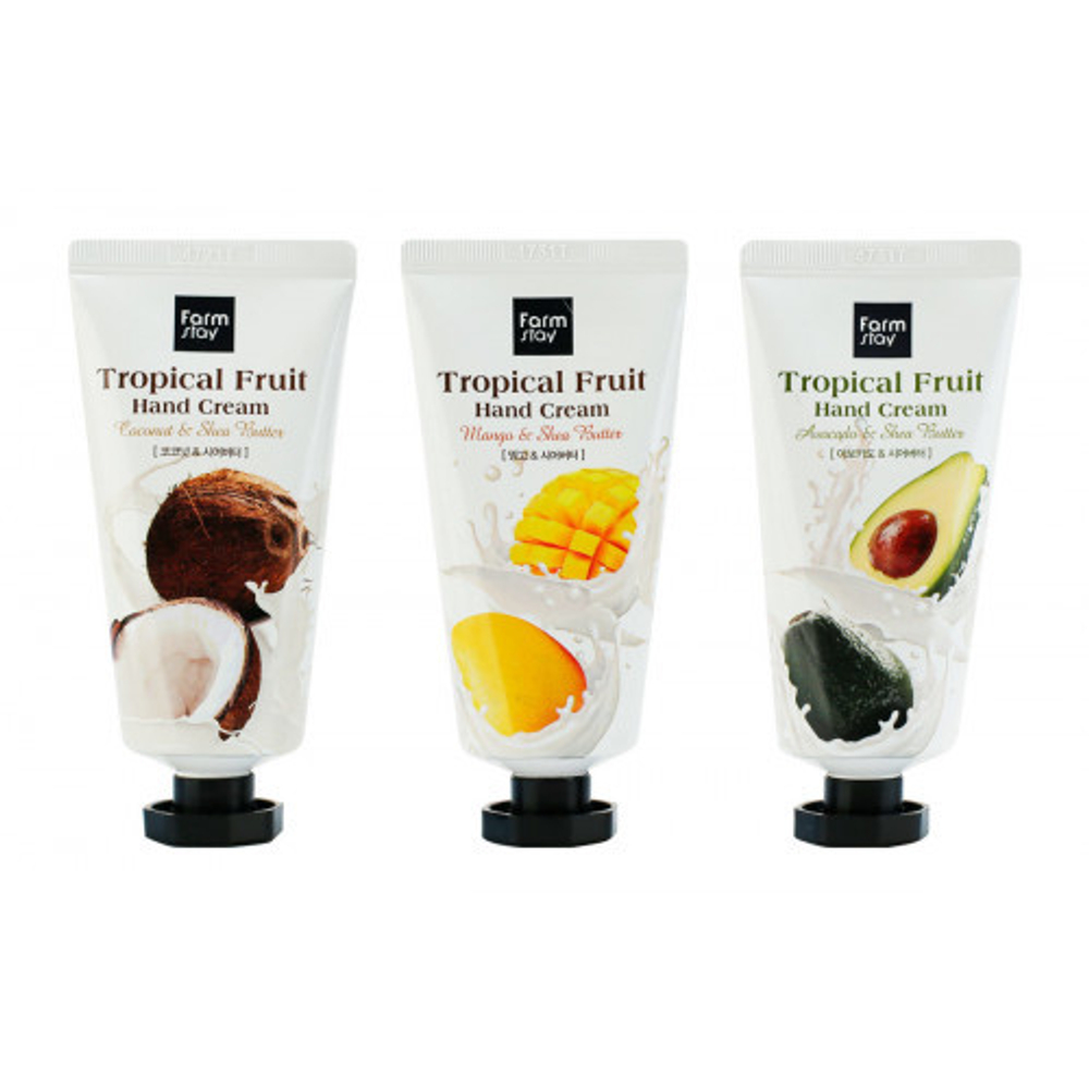 Farm Stay Tropical Fruit Hand Cream крем для рук с маслом ши и кокосом