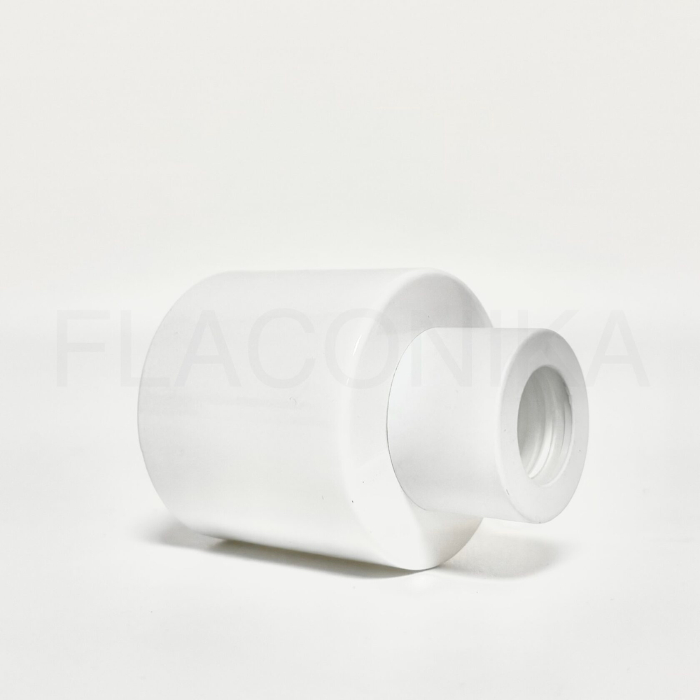 Комплект: Флакон для диффузора 50 мл белый цилиндр с белой крышкой