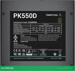 Блок питания Deepcool GAMERSTORM PK550D 550W Black (R-PK550D-FA0B-WGEU)