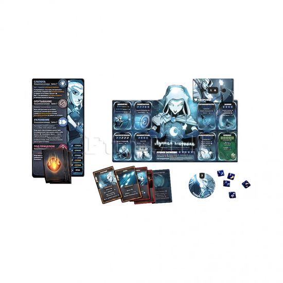 Настольная игра Трон кубов. Первый сезон. Перезагрузка: Битва 1. Варвар VS Лунная эльфийка